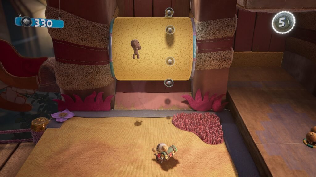 Playing Sackboy with her