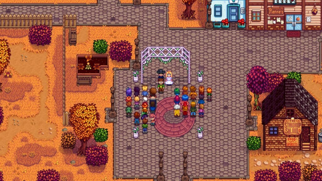 Marrying Haley in Stardew Valley
