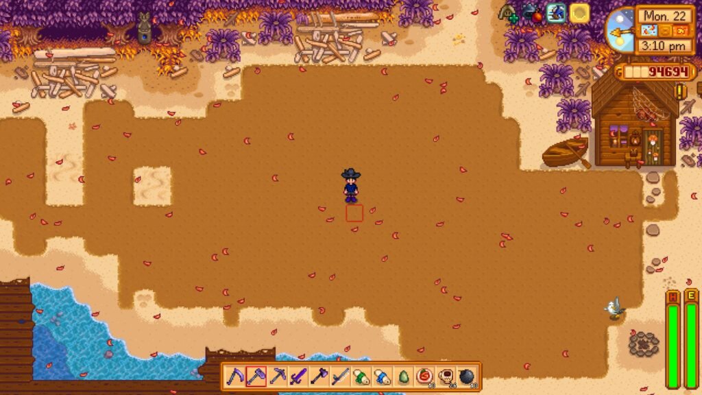 Beach farming for clay